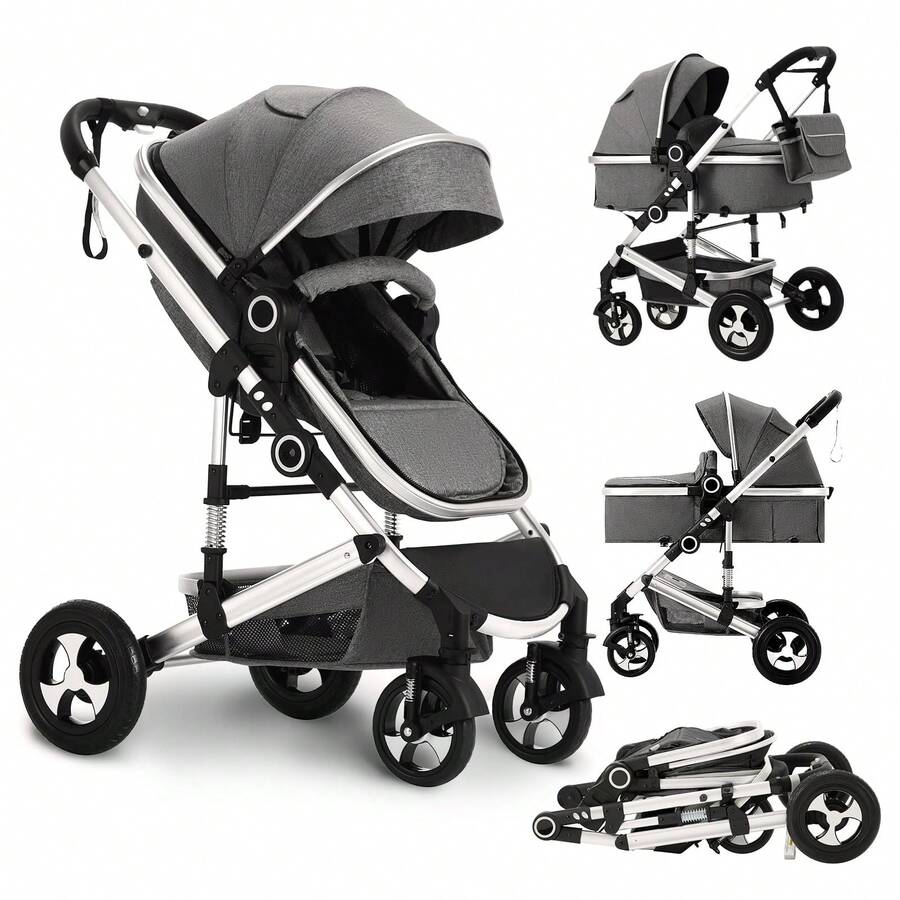TODEFULL 3-In-1 Convertible Baby Stroller, Foldable Infant Pushchair ...