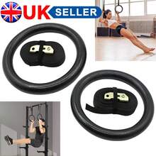 Gymnastic  Rings With Straps Gym Fitness Strength Training Pull Up 400KG - A - View 11