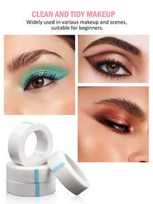 Conjunto de 6 peças para maquiagem dos olhos, fita adesiva para sombra, fita adesiva para cola de cílios, ferramenta para extensão de cílios, lupa para os olhos, ferramenta auxiliar para maquiagem dos olhos, curvador de cílios, preço baixo, enchimento de meia-calça, ferramentas de maquiagem, ferramentas multifuncionais para sombra - guia rápido e fácil para iniciantes, estêncil para delineador, modelo de maquiagem, aplicação precisa de sombra, maquiagem rápida para iniciantes, cosméticos, decoração de quarto, penteadeira, barato, quarto, acessórios de maquiagem, adequado para todos os formatos de olhos, brindes, viagens, itens baratos, essencial para viagem - Multicolorido - Ver 3