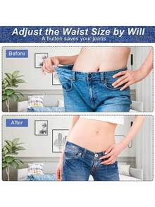 10pcs Mixed Denim Jeans Button Replacement Set, 17mm No-Sew Metal Buttons Combination, Detachable Jeans Repair Buttons - Multicolor - View 5