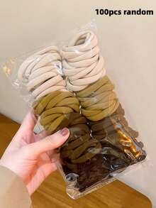 117件套巧克力色发饰套装，包含发箍、大号虾形发夹、发圈和发环 - 适合女孩和女士，日常通勤、约会、派对、度假等场合，满足您所有发型需求，让您成为时尚焦点 - 2025新款设计，发饰，抓夹，学习用品，礼物，发箍，发带 - 彩色 - 查看 19