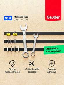 10/70pcs Convenient Self-Adhesive Round Rubber Magnetic Sheets, Suitable For Refrigerator Magnets, Office Blackboard/Whiteboard, Teaching Demonstrations And More Scenarios - Black - View 6