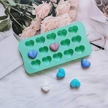 15-Cavity Heart Silicone Mold, Non-Stick Baking Tray, Handmade Baking Mold For Cakes, Chocolates, Candies, Jelly, Pudding, And Soap - Multicolor - View 10