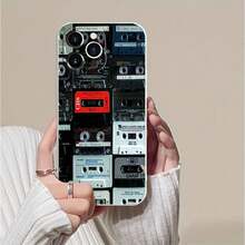 Colección de casetes retro. Esta elegante funda es compatible con los modelos  16, 15, 14 Pro Max, 13, 12, 11, XR y XS Plus. Fabricada en silicona TPU, ofrece protección contra golpes y caídas, además de una sensación superior. Es un regalo ideal para familiares, amigos y seres queridos, y una opción perfecta para Navidad.fundas para ,accesorios para celular,fundas para celular,funda  13,fundas ,fundas para  13,funda  16,funda  17 pro max, 17 pro max,funda  15,funda  17,funda ,fundas para  16,fundas  15,funda  14,fundas  17 pro max,protector para ,fundas  11,fundas  12,funda  17 pro,fundas  13,,case  17 pro max,fundas para  11,fundas para  12 - Negro - Ver 5