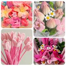 450件粉色、黄色、紫色棉签手工套装，包含300根棉签和150根棉签杆，DIY棉签工艺用品，紫色、黄色、粉色毛毡棒创意套装，适合生日、母亲节、毕业典礼、情人节礼物、手工艺品、艺术项目用品。 - 450pcs - 查看 5