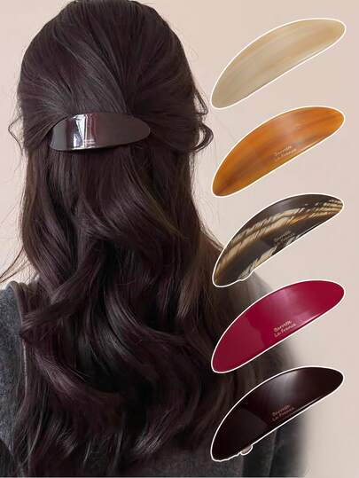 2 st/1 st ovala hårspännen för kvinnor, moderiktiga mångsidiga håraccessoarer lämpliga för vardagsbruk, utflykt, fest, dejt, damaccessoarer, present