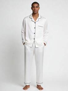 新款男士时尚休闲睡衣套装，冬季服装