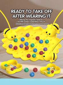 Bee Collecting Pearls - A Board Game To Train 3-6 Year Old Children's Attention, Brainpower, And Logical Thinking - Bee Collection - View 4