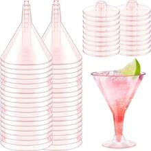 3/1 Pc Martini Glass, Unbreakable Plastic Champagne Flute, Shatterproof Champagne Cup, Suitable For Wedding, Birthday Party, Gathering - Multiple Colors/random Styles - View 6