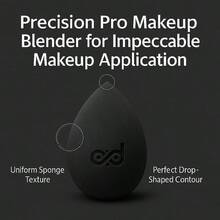 Black Latex Sponge Blending Foundations, Powders, And Creams Achieve Streak - Application Vegan And Cruelty - - 黑色 - 查看 5