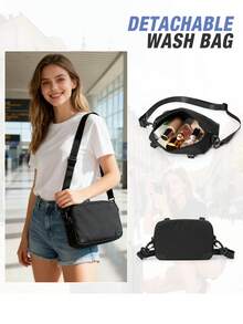 Mochilas para Laptop para Homens e Mulheres, Bolsas para Computador de 14 e 15,6 Polegadas, Mochilas de Viagem de Grande Capacidade, Mochilas Escolares para Meninos e Meninas Adequadas para Ensino Médio e Universitários, Mochilas Casuais para Ir e Vir, Mochilas de Embarque Portáteis, Mochilas Impermeáveis de Várias Camadas, Malas de Cabine Aprovadas pela Aviação, Mochilas Leves, Mochilas para Caminhada, Mochilas Antifurto de Mão para Mulheres, 40*30*20cm - Multicolorido - Visão 9