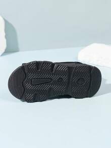 1 Pair Kids Fashion Sports Sandals, Boys And Girls Indoor/Outdoor Casual Shoes, Versatile For Summer - Black - View 6