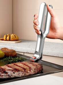 Pinzas resistentes al calor de varios ángulos, aptas para microondas, bandeja de pizza, tostadora, freidora de aire, horno y talla grande - Multicolor - Ver 6