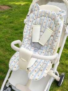 1 件婴儿推车垫，柔软透气，双面棉质推车垫 - 彩色 - 查看 8