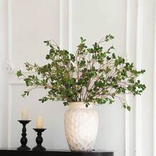 Artificial Flowers With Greenery Stems Faux Plants Indoor Branches For Tall Vase Ultra-Realistic, 8 Pcs Wedding Centerpieces, Home Decor & DIY Bouquets - 初級綠 - 查看 2