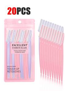 30件/套 精致包装 男女通用面部剃刀、眉毛修剪器和面部脱毛器，面部脱毛，男女通用面部剃刀，毛发修剪工具，带精密套筒，脱毛器，眉毛修剪器，方便旅行，1/3/6/12/24件装（多种颜色） - 粉紅黑棕色混色 - 查看 41