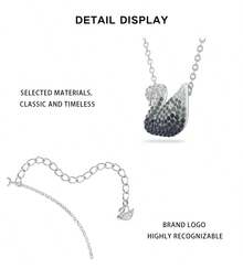 Swarovski 施华洛世奇天鹅撞色女士项链 5614103 - 5614103 gray - 查看 7
