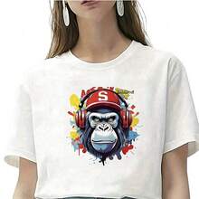 1张/2张/3张大猩猩热转印贴纸 - 混色乙烯基热压贴花，适用于T恤、牛仔裤、口罩、背包 - DIY季节性装饰、家居装饰、节日服装定制，易于粘贴，经久耐用