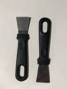 2pcs Angled Cleaning Scraper Tools, Pot/Pan Bottom Scraper, Grease Remover, Straight Ice Scraper For Refrigerator