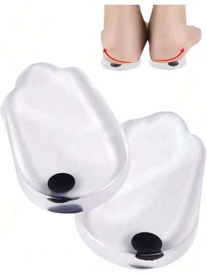 EstiloTendenciaPlantillas OrtopéDica Silicon Pie Pronador Pierna Arqueada Con Iman 2 Piezas Para Talones Mediales Y Laterales, Plantillas Correctivas De SupinacióN Y PronacióN, Insertos Adhesivos De Gel Para AlineacióN De PiesCalidad PremiumVersióN Mejorada