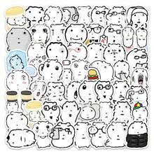 1 set (totalt 100 st) Ariana tecknade graffiti-klistermärken – perfekta för att fräscha upp telefonskal och väskor - Multifärgad - Visa 1