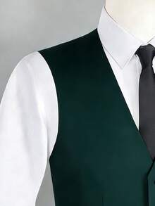 Men's Spring/Autumn Business Casual Single-Breasted Suit Vest