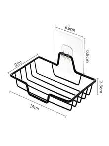 2pcs Stainless Steel Soap Dish Holder, Bathroom Soap Tray Rack, Wall Mounted Soap Dish Holder