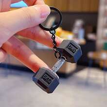 TendenciaLlavero Gym Mini Pesa Mancuerna Pesas Gimnasio Gymbro NegroCalidad premium - Negro - Ver 7