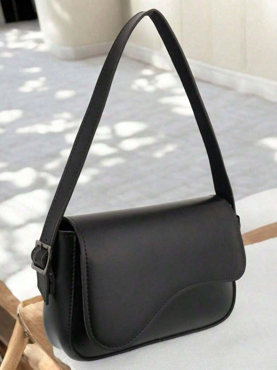 Minimalist, Elegant And Practical Women's Shoulder Bag - Black - View 1