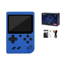 Consola de juegos de bolsillo de vídeo Retro clásica, pantalla Lcd integrada, reproductor de juegos portátil 400 para niño, regalo de Navidad M4CF - Negro con bolsa - Ver 9