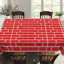 1pc Masonry Wall Background Stone Wall Scene Setting Tablecloth, Brick Panel Wallpaper Curtain Door Removable Brick 2D Flat Tablecloth, Photo Prop, Suitable For Four-Season Party Events, Polyester Material - Multicolor - View 8