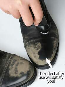 1瓶液体鞋油 - 提供黑色、棕色和透明三种颜色（含抛光手套）。适用于皮革的抛光、保养和修复。可用于黑色靴子和黑色/棕色/白色皮鞋。