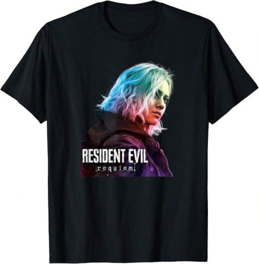 Camiseta de diseño de juego Requiem - Negro - Ver 1