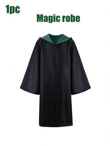 Themed Costumes - Harry's Party Cloak, Wizard Robe + Glasses Set, College Uniform, Wizard Magic Study Outfit, Suitable For Halloween, Christmas, Carnival, Film Festival And Magic-Themed Cosplay Events, Unisex - Multicolor - View 38