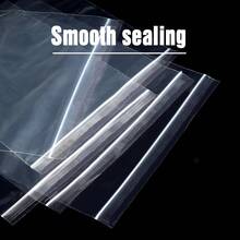 100 túi nhựa khóa kéo nhiều kích cỡ và kiểu dáng từ 2,5cm đến 30cm, dày 0.04mm, hai lớp, chống thấm nước và bụi, có thể tái sử dụng, thích hợp để đóng gói quà tặng, trang sức, phụ kiện, sử dụng trong siêu thị, mùa tựu trường, Ngày lễ tình nhân, Ngày của Mẹ, lễ tốt nghiệp, tự làm đồ thủ công, tiệc tùng, họp mặt gia đình. - trong suốt - Xem 5