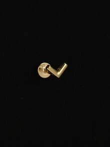 1 đôi bông tai hình ngôi sao bằng bạc Sterling 925, bông tai nữ, bông tai sụn phẳng, thích hợp để đeo hàng ngày, dự đám cưới, tiệc tùng, lễ đính hôn, quà Giáng sinh, trang sức tinh tế. - Vàng - Xem 13
