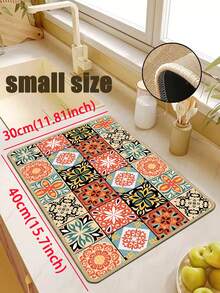 【热销！】1 件装柔软橡胶亚麻厨房地垫，3.5 毫米厚厨房地毯，美式乡村风格厨房吸水地垫，大尺寸地毯，缝边防止脱皮，吸水易清洁，亚麻表面，泡沫中间层，橡胶底部，适用于厨房地毯、厨房装饰、婚礼装饰、家居装饰、浴室地垫、玄关地垫、洗衣房地垫、走廊地毯、客厅地垫等。 - 彩色 - 查看 14