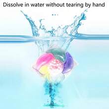 100粒装六合一洗衣粉、洗衣液、洗衣凝珠，持久留香，抗菌，除螨，去污，柔顺，衣物香氛 - 彩色 - 查看 6