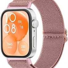 Vancle Correa elsticas compatibles con  Watch Fit 3 Correas para mujer y hombre, correas deportivas de nailon suave y elstico para  Watch Fit 3 - negro1 - Ver 2