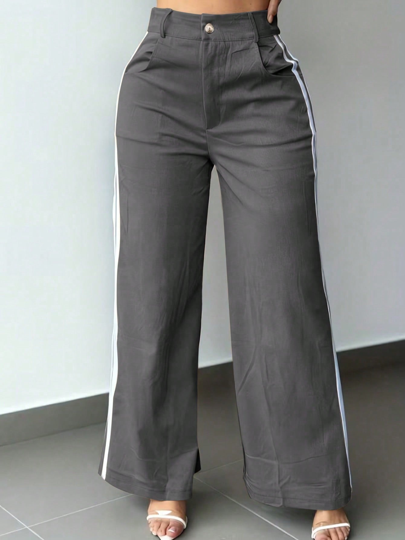 سراويل نسائية أنيقة وجذابة ذات ساق مستقيمة | سراوي...