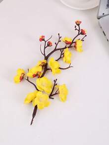 1pc/4pcs 30cm Artificial Peach Blossom & Plum Blossom Flowers, Lifelike Decor For Furniture, Desk, Office, Dining Room, Party Vase - Multicolor - View 6
