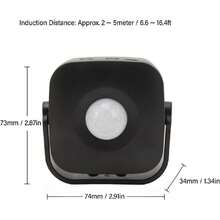 Timbre con Sensor de Movimiento, Timbre de Entrada de Negocios, Entrada de Bienvenida, Timbre con Sensor de Movimiento Infrarrojo, Alarma, Detector de Movimiento Interior,,38968153 - Multicolor - Ver 5