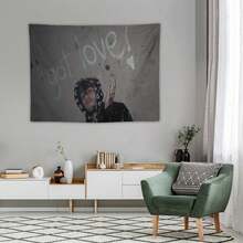 Lil Tapestries Love Peep Rapper Tapestry Wall Hanging - Vibrant Colorful Abstract Art, Horizontal Peach Light Beige Fabric Home Decor For Bedroom, Living Room, Door Curtain, Balcony - No Electricity Needed - Nhiều màu - Xem 6