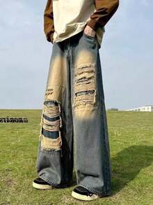 Men Jeans - สีน้ำเงิน - ดู 4
