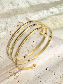 1 件镂空简约双层臂袖，个性化嘻哈百搭腕带