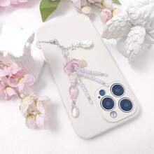 1-4PCS Cute Phone Charms Aesthetic Y2K Cell Phone Charms Strap Strawberry Butterfly Star PhoneCharm Y2K Accessories For Bag Keychain  Camera Pendants Decor - Pink & PurpleJellyfish - View 5