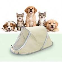 1 pezzo Tenda pieghevole per animali domestici, leggera e portatile per cani/gatti di piccola taglia, per uso interno/esterno, campeggio, picnic, rimovibile, tenda parasole per tutte le stagioni per animali domestici - Tagli Unica - Visualizzare 4