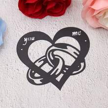 1pc Valentine's Day Heart Shaped Cutting Die, Embossing Die For Ring Crafts, Suitable For Holiday Decoration Scrapbooking, Handmade Card Making DIY, Elegant Scrapbooking, Wedding, Birthday, Valentine's Day, Easter Cards