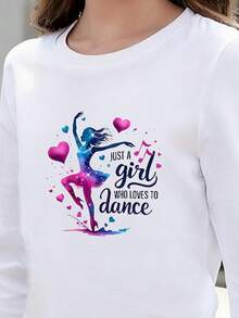 Geripptes Langarmshirt für Kinder mit hohem Baumwollanteil, inspiriert von sportlichen Designs für Frühling und Sommer, mit aufwendiger Illustration, weichem Fall und atmungsaktivem Jersey-Material. Perfekt für Valentinstag, Strand, Frühling, Freizeit und Urlaub.