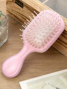 1pc Mini Dual-Use Breathable Comb, Suitable For Detangling Curly Hair, Lightweight Hair Accessory, Ideal For New Year Gift, Back To School, Travel, Women Hair Care Brush, Comb, Edge Comb, Hair Brush, Comb, Detangling Comb, Ball Comb, Mini Hair Brush, Hair Brush Set, Wooden Comb, Hair Brush, Hair Comb, Comb, Comb, Back Comb, Hair Brush, Edge Comb, Hair Brush